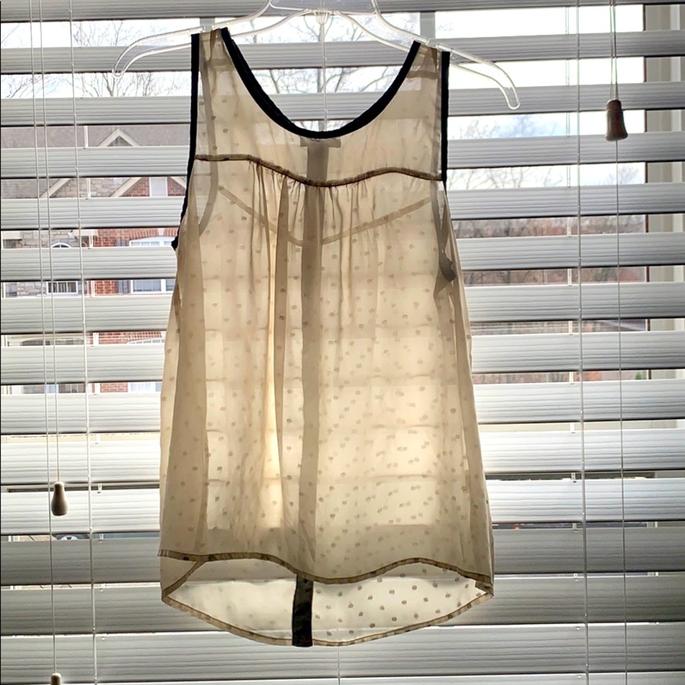Sheer dressy tank top